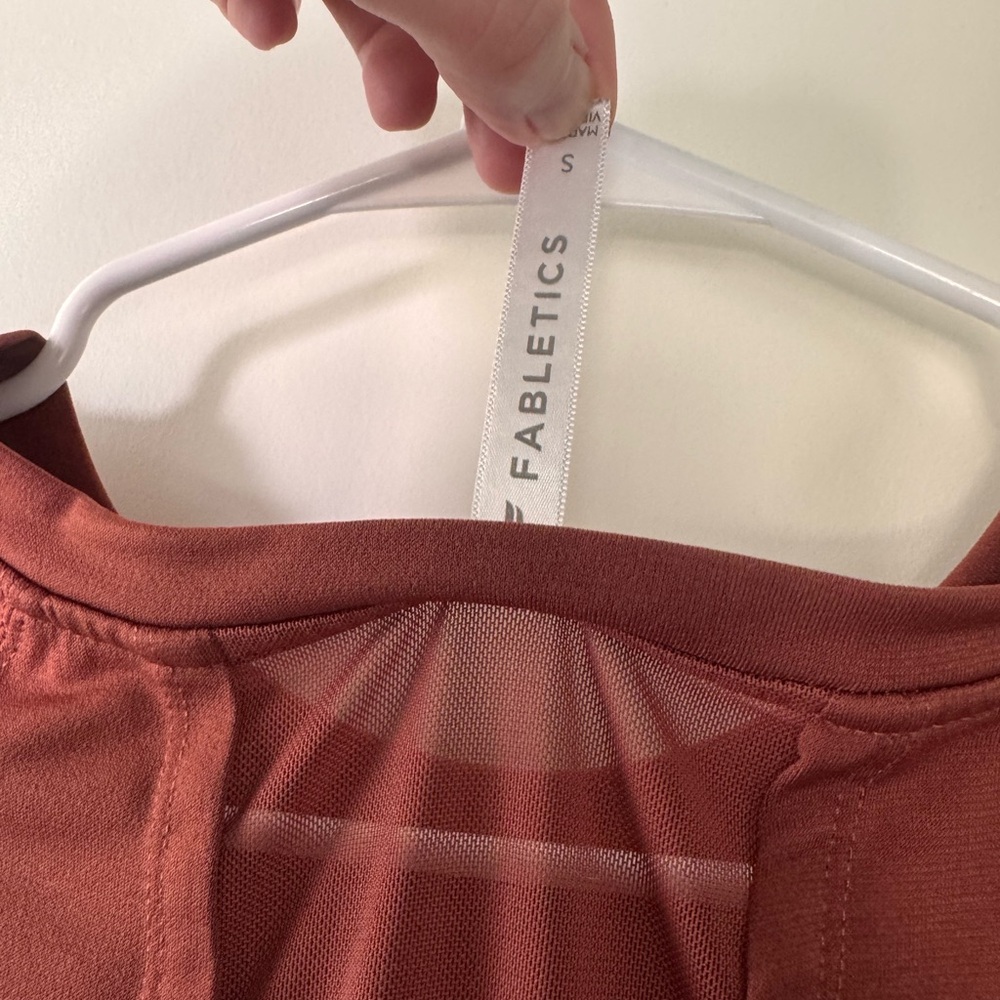 Fabletics Women's Muscle Tee - Deep Rust - Picture 5 of 5